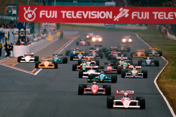 Старт Гран При Японии 1988 года