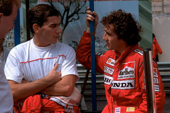 Айртон Сенна и Ален Прост на Гран При Монако 1988 года