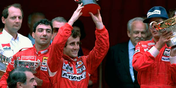 Подиум Гран При Монако 1988 года