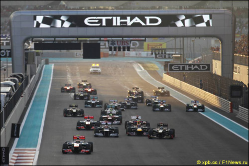 Старт Гран При Абу-Даби 2012 года