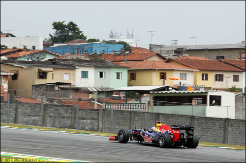 Себастьян Феттель в Гран При Бразилии 2012