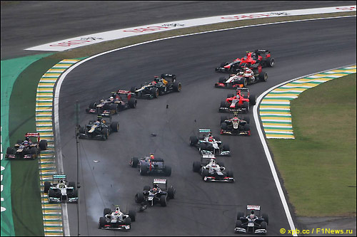 Старт Гран При Бразилии, 2012 год