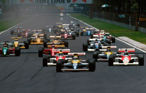 Старт Гран При Мексики 1990 года