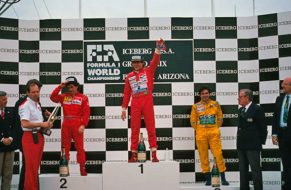 Подиум Гран При США 1991 года