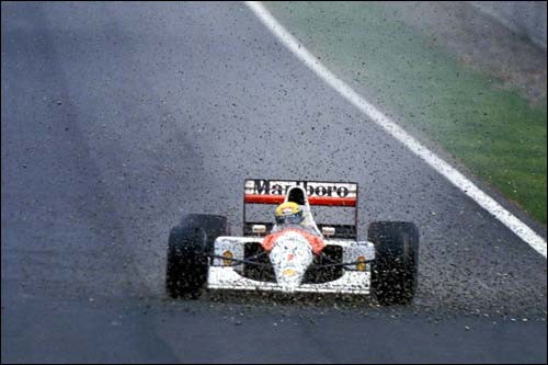 Айртон Сенна на Гран При Испании 1991 года