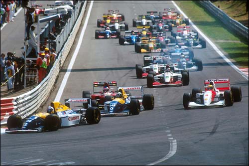 Старт Гран При Бельгии 1993 года