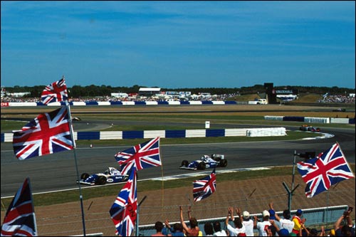 Деймон Хилл и Дэвид Култхард на Гран При Великобритании 1994 года