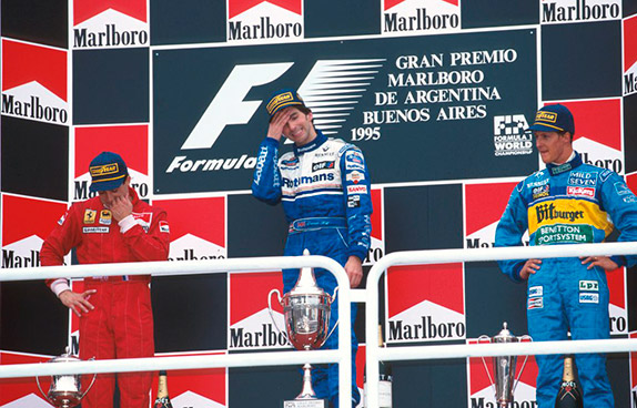 Подиум Гран При Аргентины 1995 года