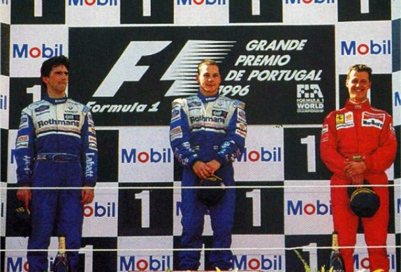 Подиум Гран При Португалии 1996 года