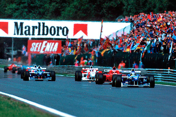 Старт Гран При Бельгии 1996 года