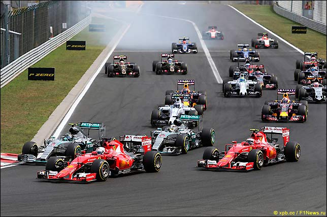 Старт Гран При Венгрии 2015