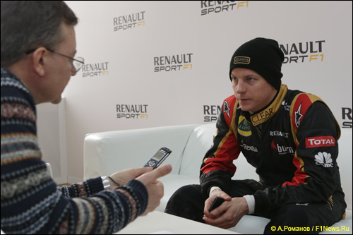 Кими Райкконен дает интервью F1News.Ru