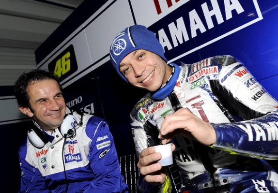 Давиде Бривио и Валентино Росси, фото пресс-службы Yamaha