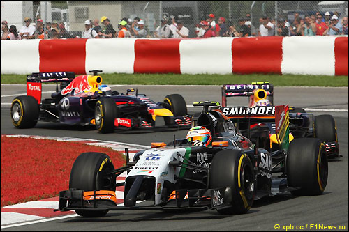 Серхио Перес оказался впереди гонщиков Red Bull Racing