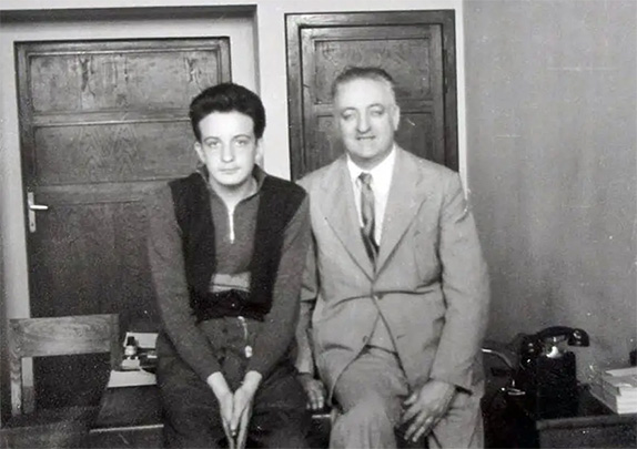Дино Феррари и его отец, Энцо Феррари, фото из архивов Ferrari