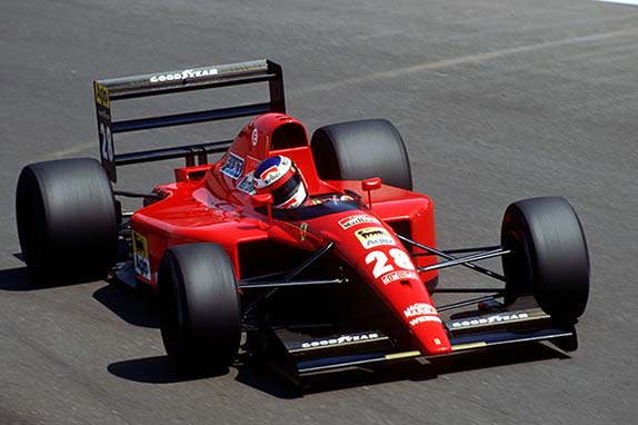 Жан Алези за рулём Ferrari, 1991 год