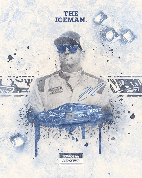 Постер, посвящённый возвращению Кими Райкконена в NASCAR