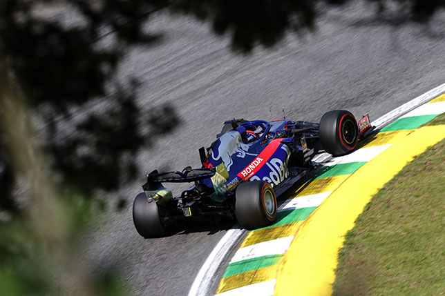 Даниил Квят на трассе Гран При Бразилии, фото пресс-службы Toro Rosso