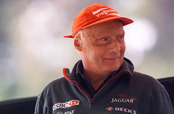 Ники Лауда - руководитель команды Jaguar Racing, 2002 год