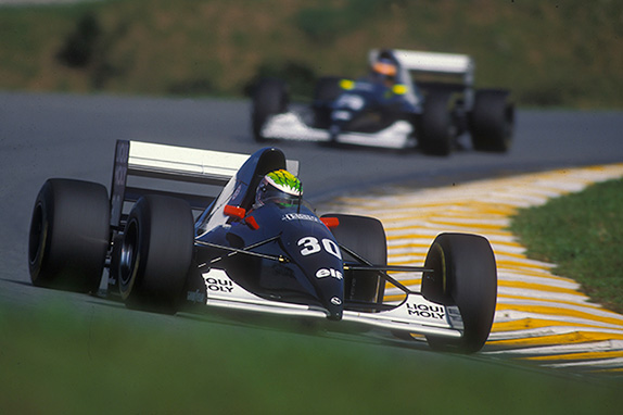 Джей-Джей Лехто за рулём машины Sauber, 1993 год