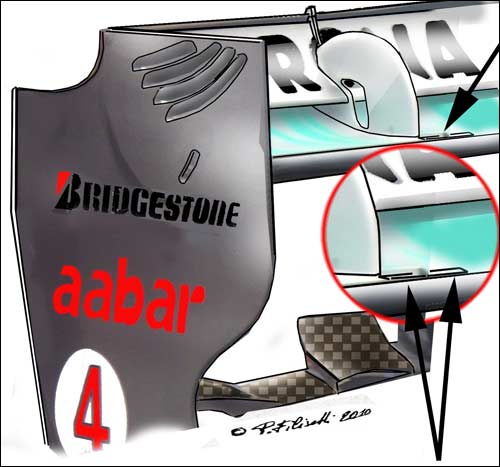 Аэродинамический воздуховод Mercedes