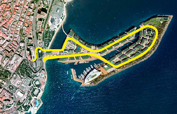 Дополнительный отрезок трассы на искусственном острове, который планируется возвести к 2025 году