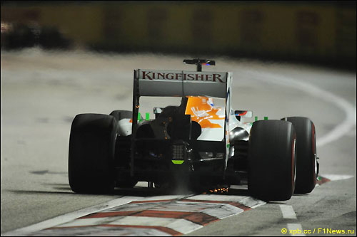 Полу ди Ресте было не суждено добраться до финиша Гран При Сингапура