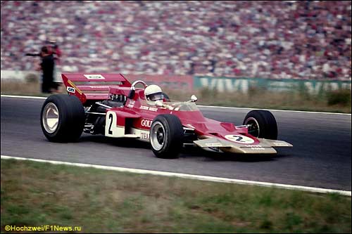 Йохен Риндт за рулем Lotus 72, 1970-й год