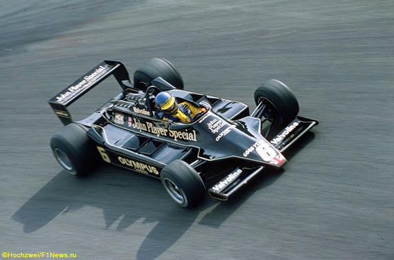 Ронни Петерсон за рулём Lotus на Гран При Италии 1978 года
