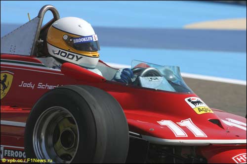 Джоди Шектер за рулём Ferrari 312 T4