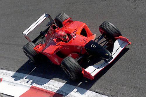 Михаэль Шумахер на Гран При Италии 2001 года