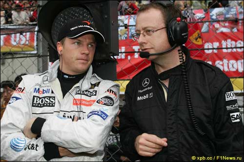 Марк Слейд и Кими Райкконен во времена работы в McLaren