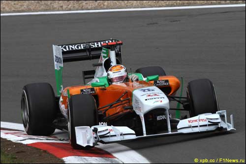 Адриан Сутил на трассе Гран При Германии