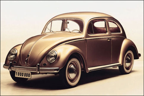 Миллионный VW Beetle, выпущенный в 1955-м году