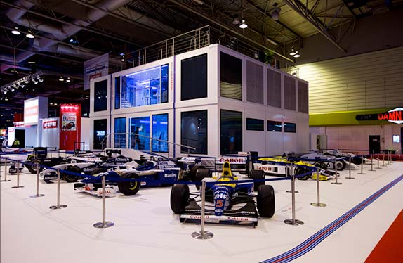 Исторические машины Williams, выставленные в Бирмингеме на Autosport International Show