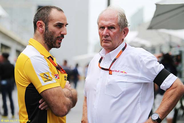 Сирил Абитебул и Хельмут Марко, консультанта концерна Red Bull по автоспорту