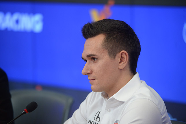 Михаил Алёшин на пресс-конференции SMP Racing в Москве