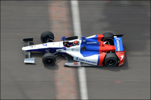 Михаил Алёшин на тестах IndyCar в Индианаполисе