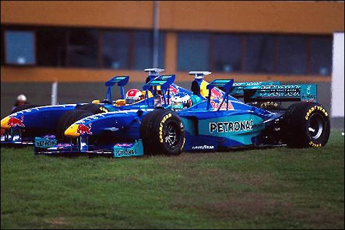 Жан Алези и Джонни Херберт. Гран При Аргентины 1998
