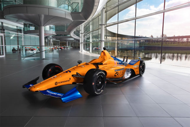 Машина, на которой Фернандо Алонсо будет выступать в Indy 500