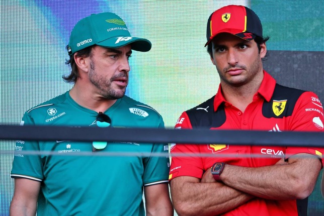 Фернандо Алоно и Карлос Сайнс, испанский гонщик Ferrari, фото XPB
