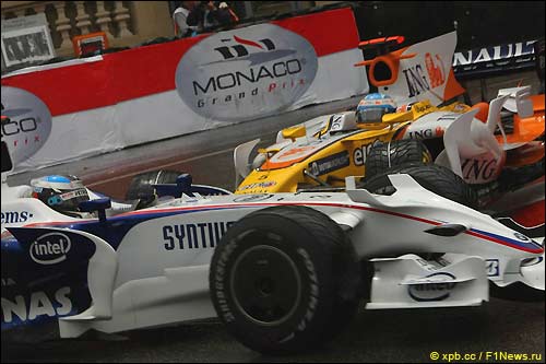 Ник Хайдфельд и Фернандо Алонсо. Гран При Монако'08