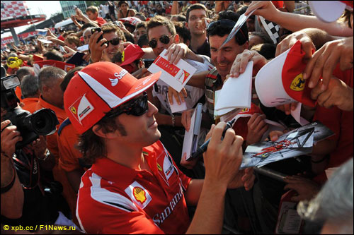 Фернандо Алонсо на Гран при Италии в Монце