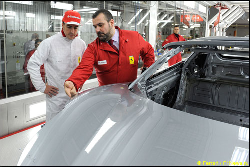 Фернандо Алонсо на базе Ferrari