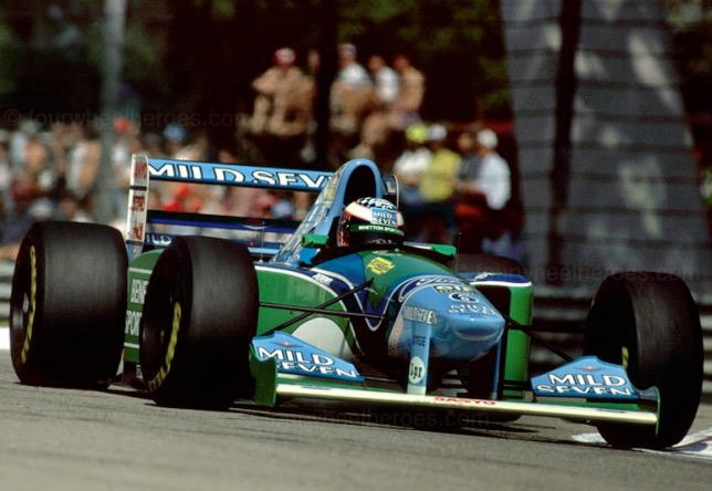 Джей-Джей Лехто за рулём Benetton в Имоле, 1994 год