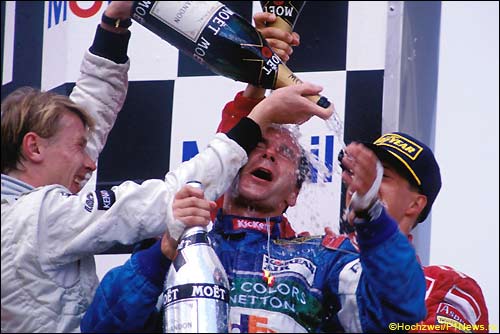 Гран При Германии'97. Мика Хаккинен, Герхард Бергер и Михаэль Шумахер