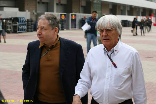 Президент FIA Жан Тодт и Берни Экклстоун