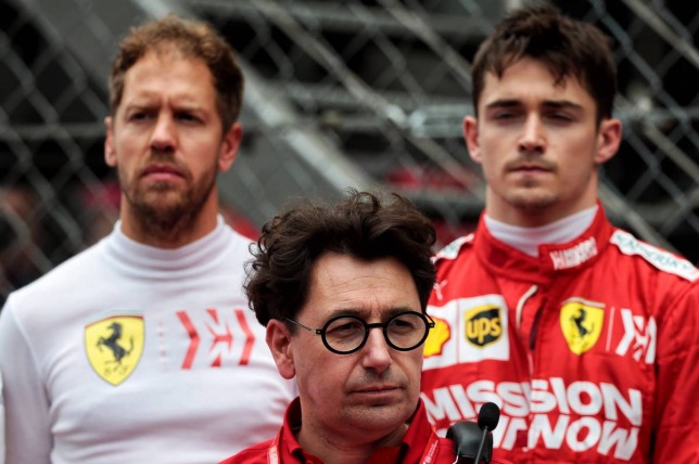 Маттиа Бинотто и гонщики Ferrari