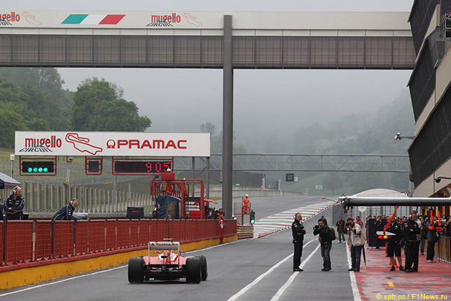 Ferrari на тестах в Муджелло, май 2012 года