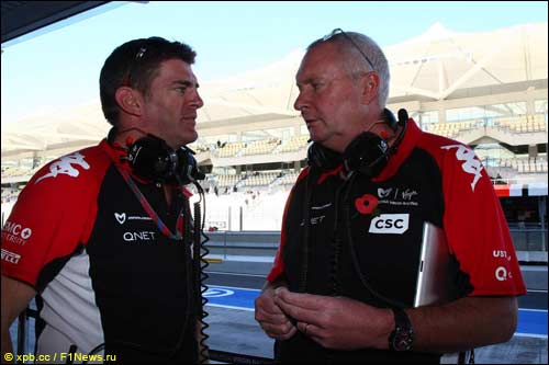 Грэм Лоудон и Джон Бут (справа)  - руководители Marussia Virgin